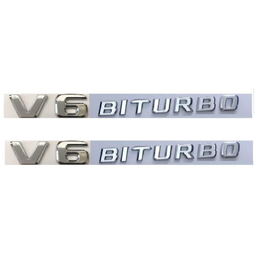 Chrombuchstaben biturbo - v6,